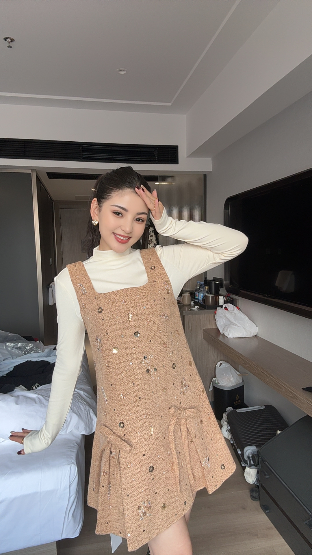 千金风风通勤时尚两件套装显瘦时尚85161