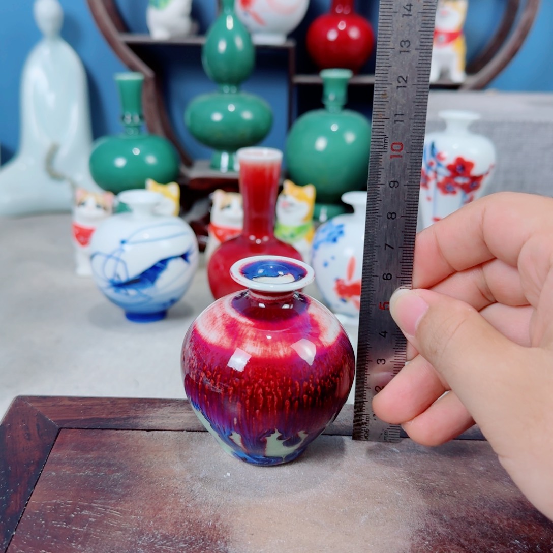 陶瓷手工小花器摆件