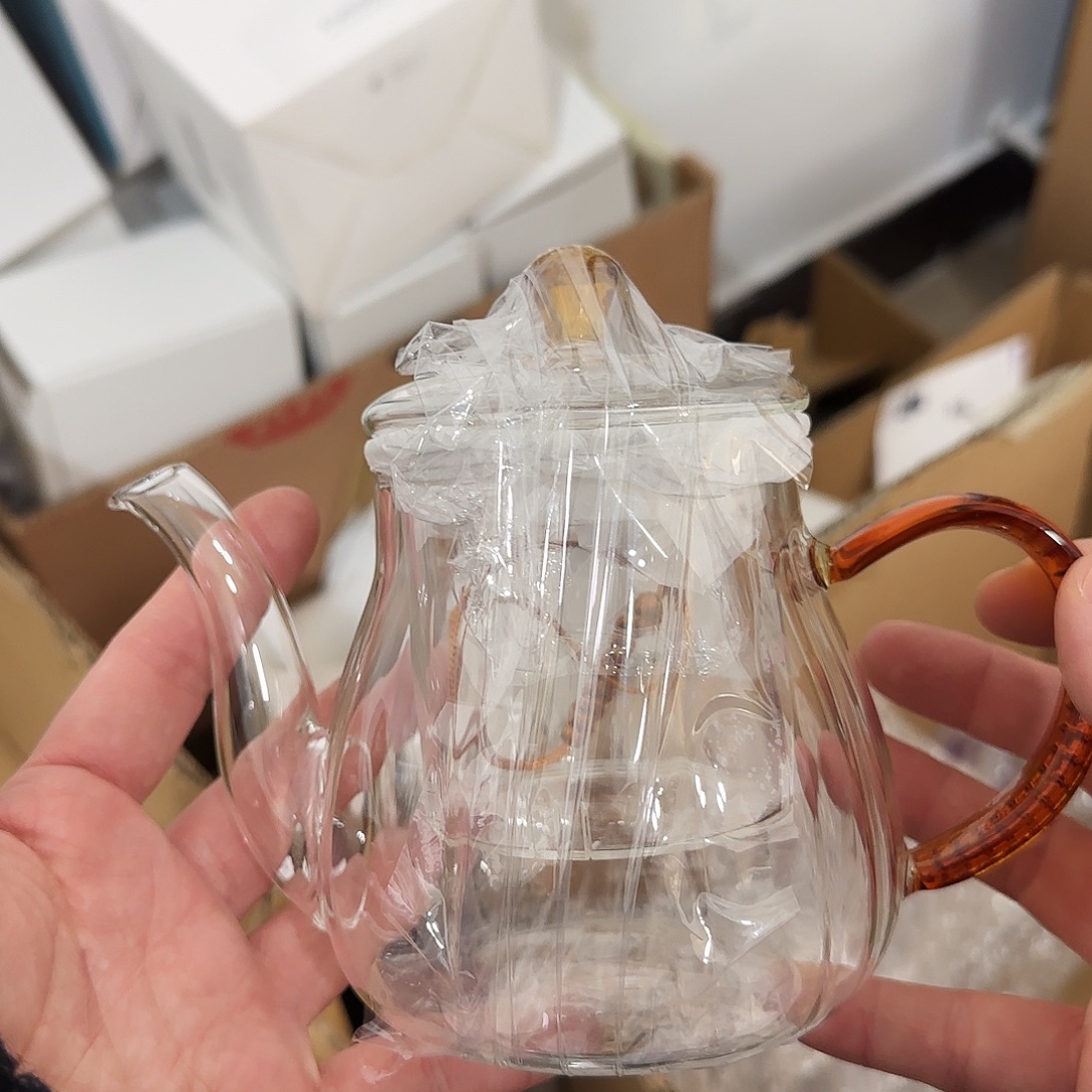 672孤品微瑕茶壶高硼硅