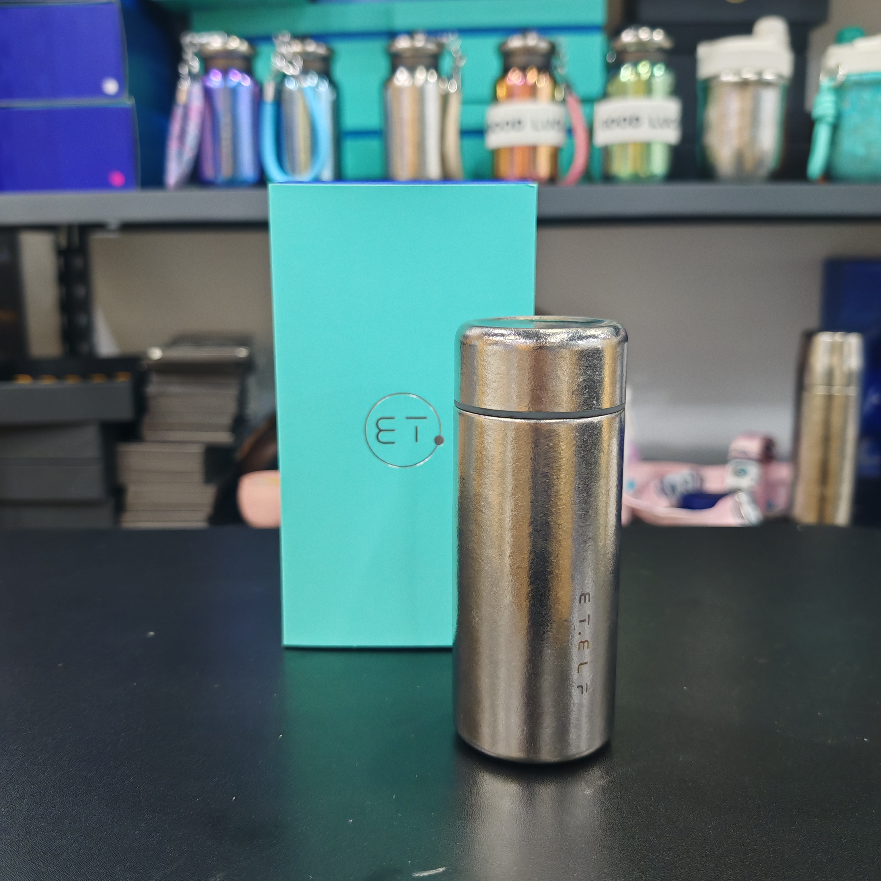 纯钛口袋杯220ml双层保温礼盒装