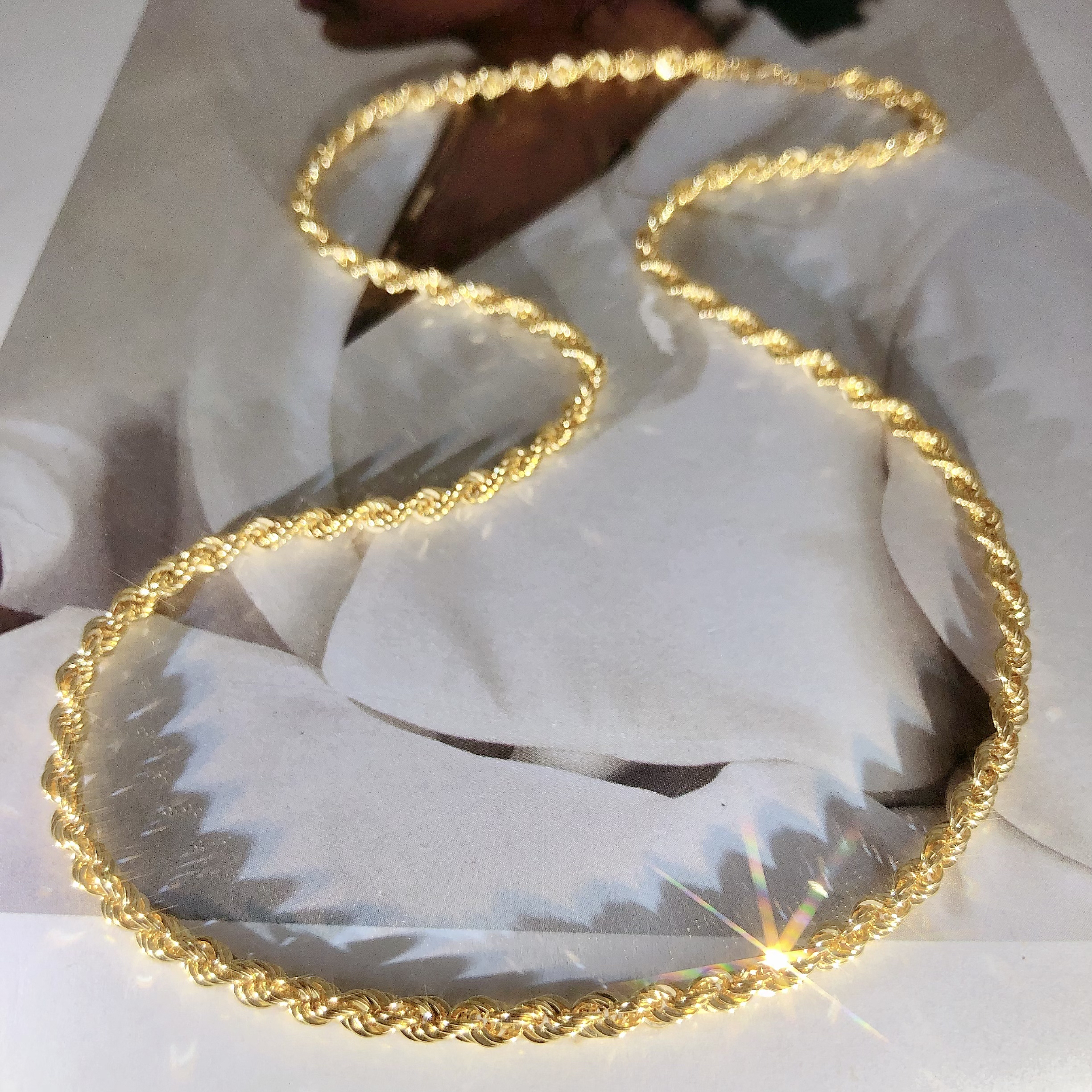 【珠宝展】18k金 | 意大利3.6mm超粗麻花链 质感高级 