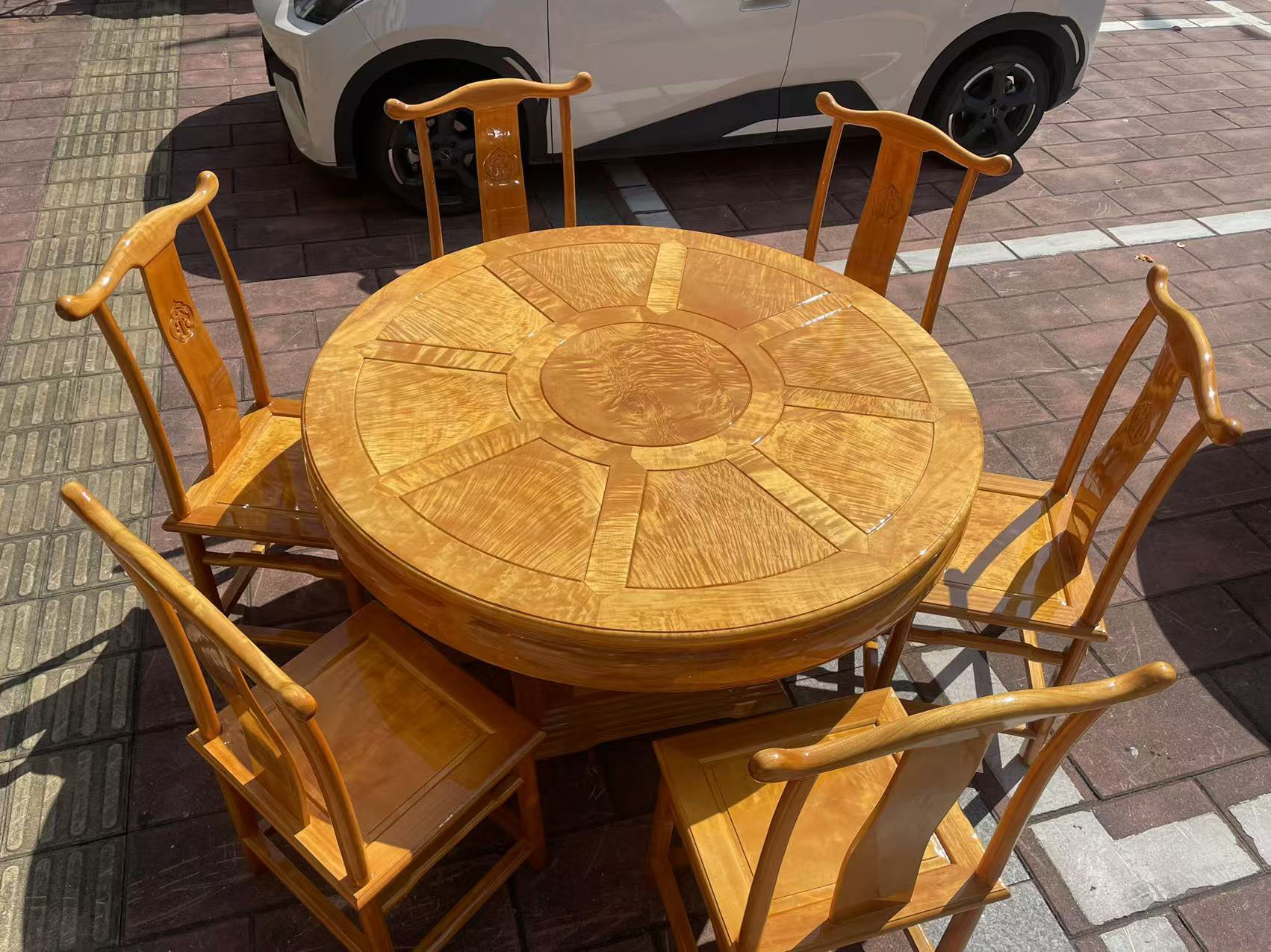 138圆餐桌七件套