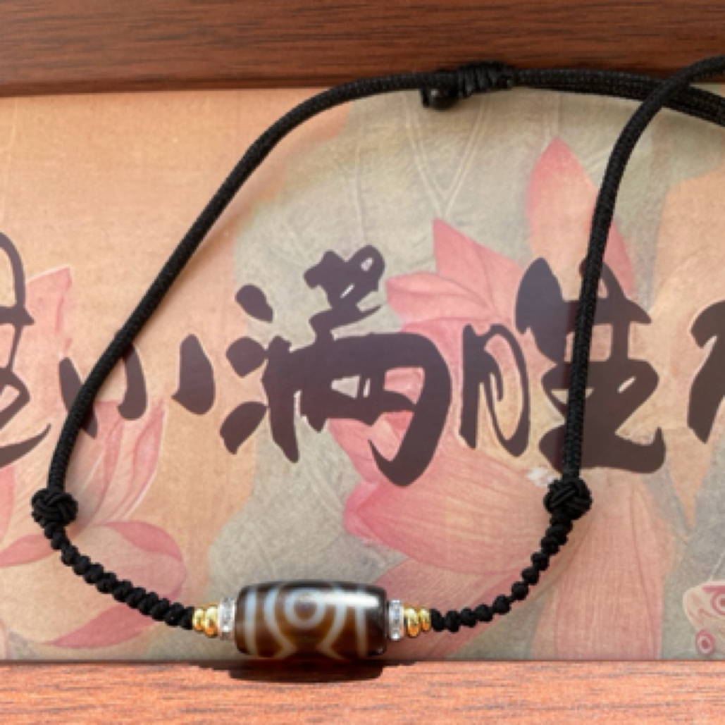 卡尺20*10.5三眼玛瑙横穿锁骨链款