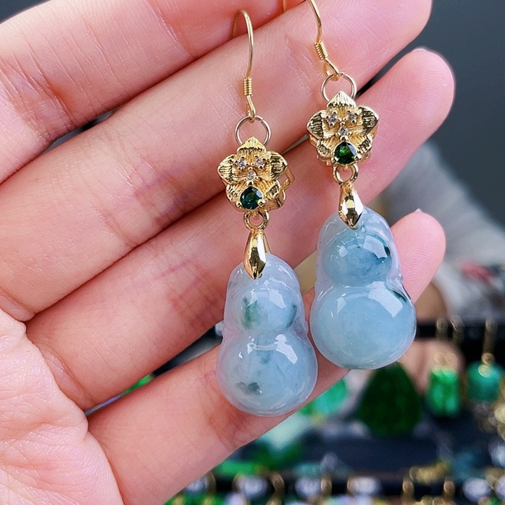 翡翠耳饰未镶嵌饰品