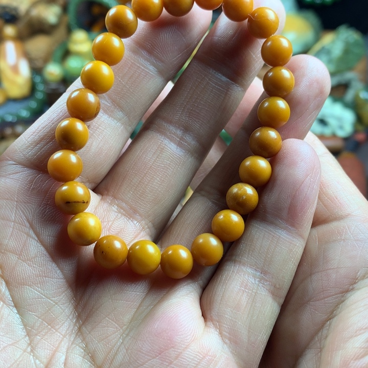 透闪石质玉手链未镶嵌