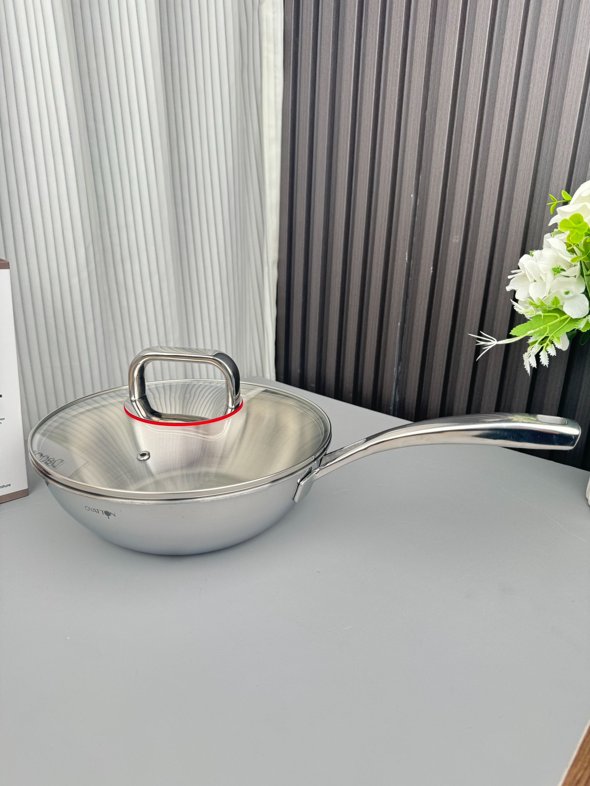 【俄罗斯原单原货】OYATTON欧雅顿18/10不锈钢炒锅24cm特厚2.5推荐