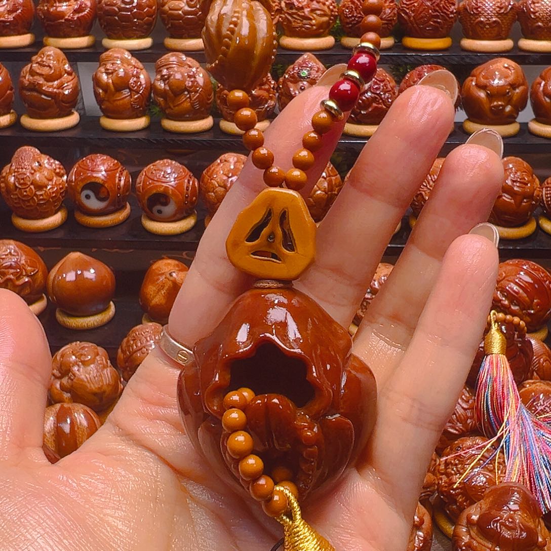 郝***伙橄榄核手串/手链无向佛一个初级玉华橄榄核高穿配