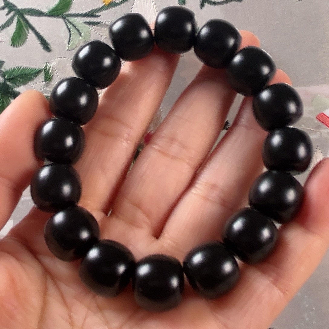 和田玉手链未镶嵌?****一新疆和田玉塔青老型14/15