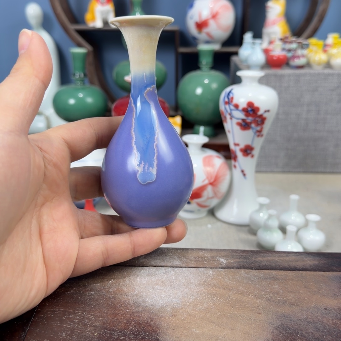 陶瓷手工小花器摆件