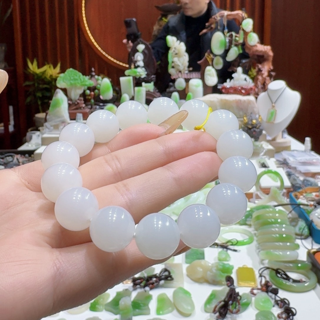 和田玉白玉卡14未镶嵌