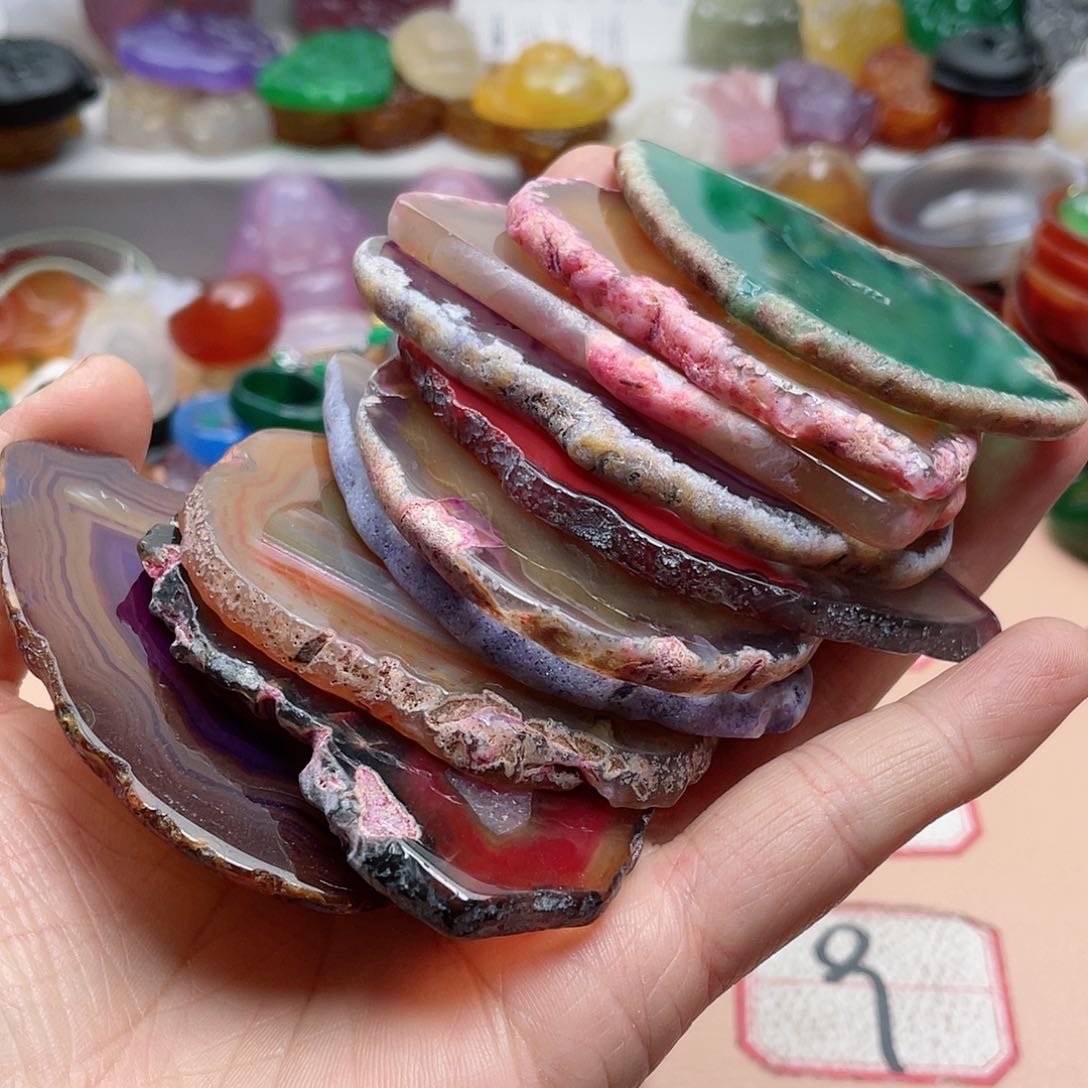 玛瑙/玉髓颈饰合金E****k