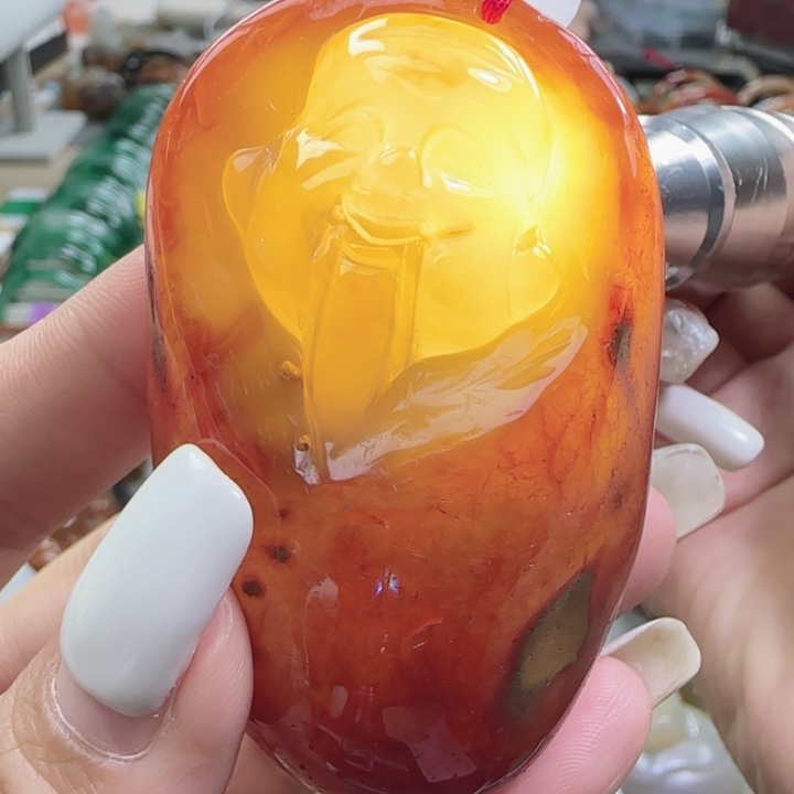 玛瑙/玉髓合金吊坠