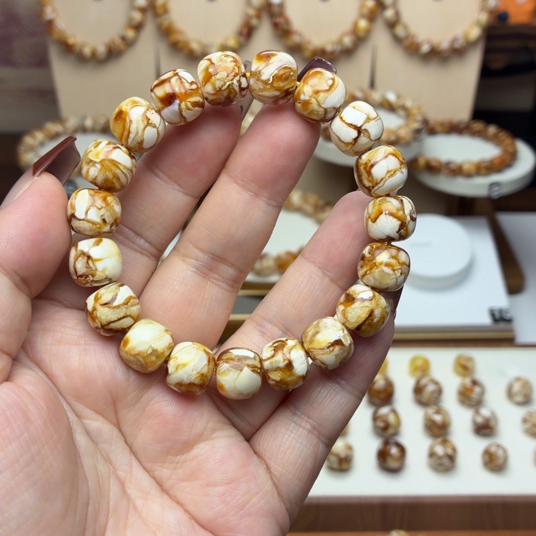 高***%11mm沁色精工老型手串一条