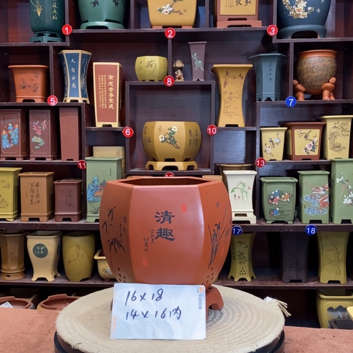 紫砂花盆紫砂花盆