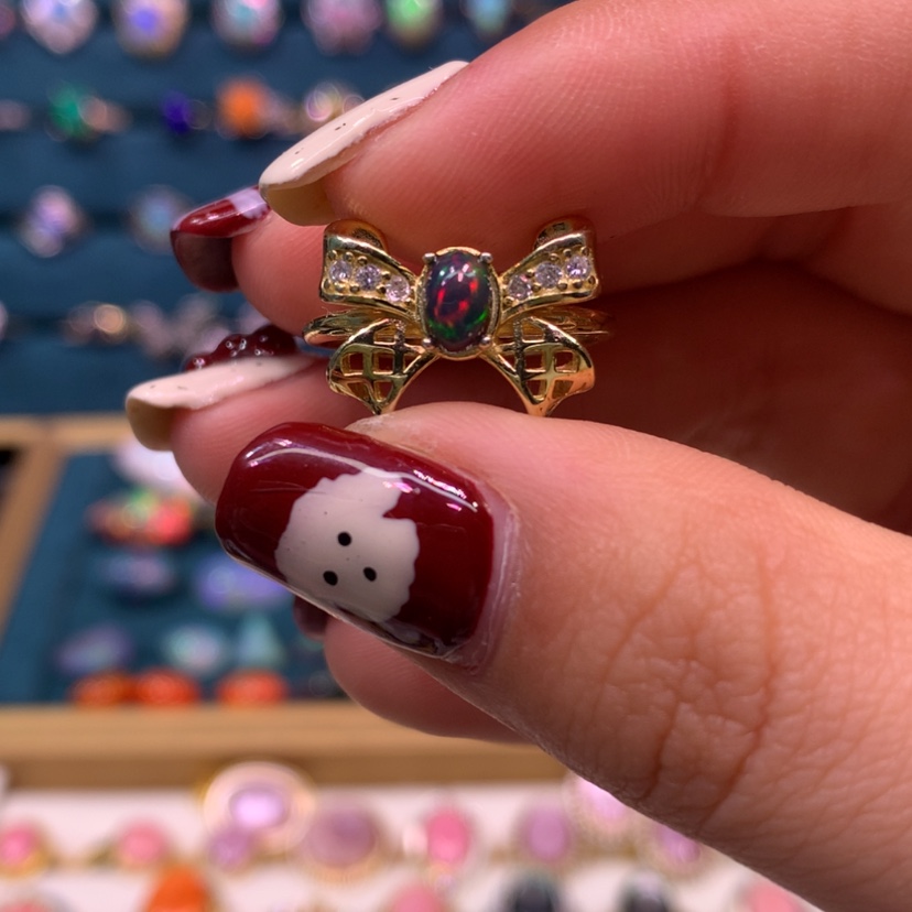 【闪购商品】欧泊戒指款式银S925镶嵌