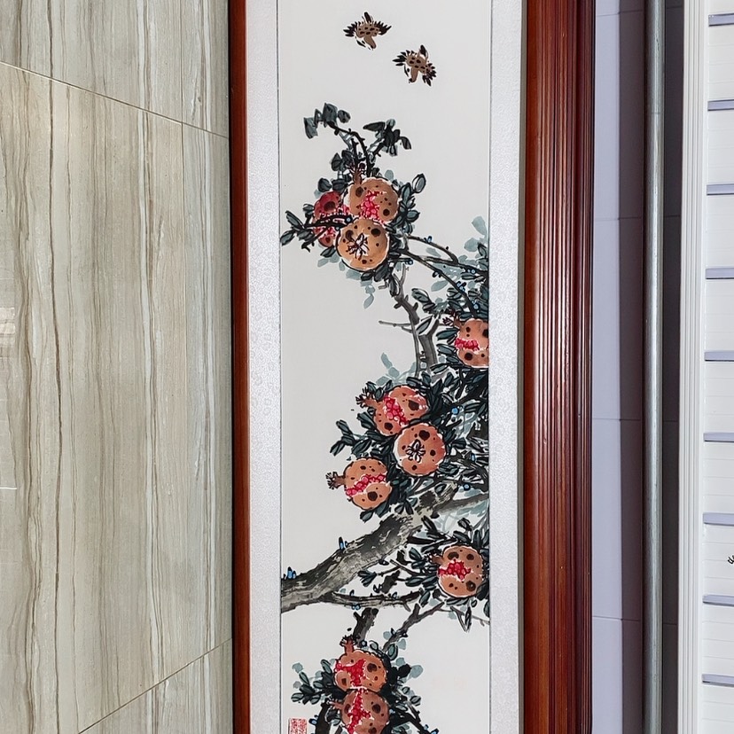 【闪购商品】国画书画作品带框165×50