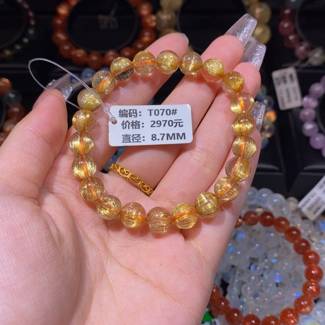 发晶手链未镶嵌璟*T070#8.7mm