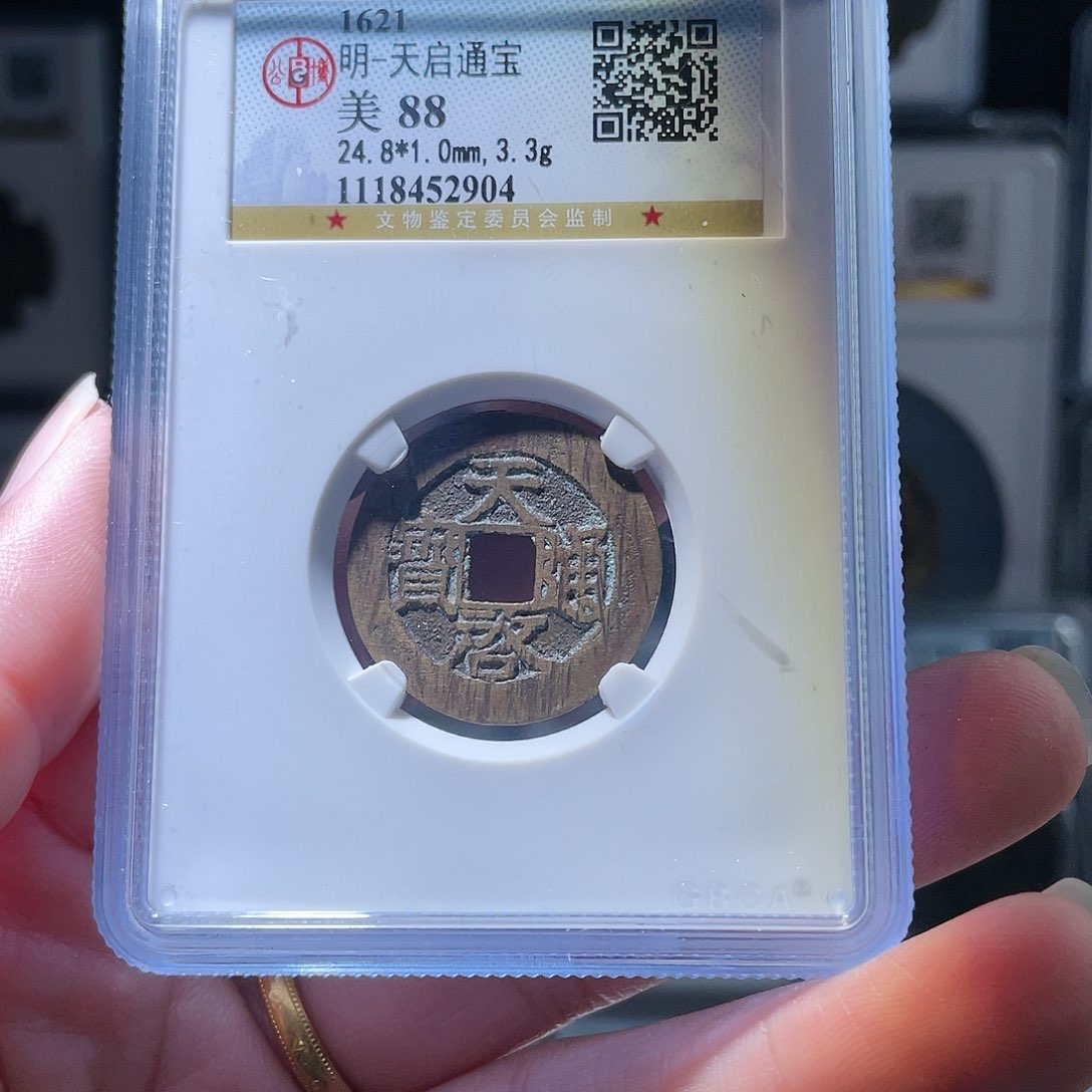 铜轩缘 天启通宝编号2904