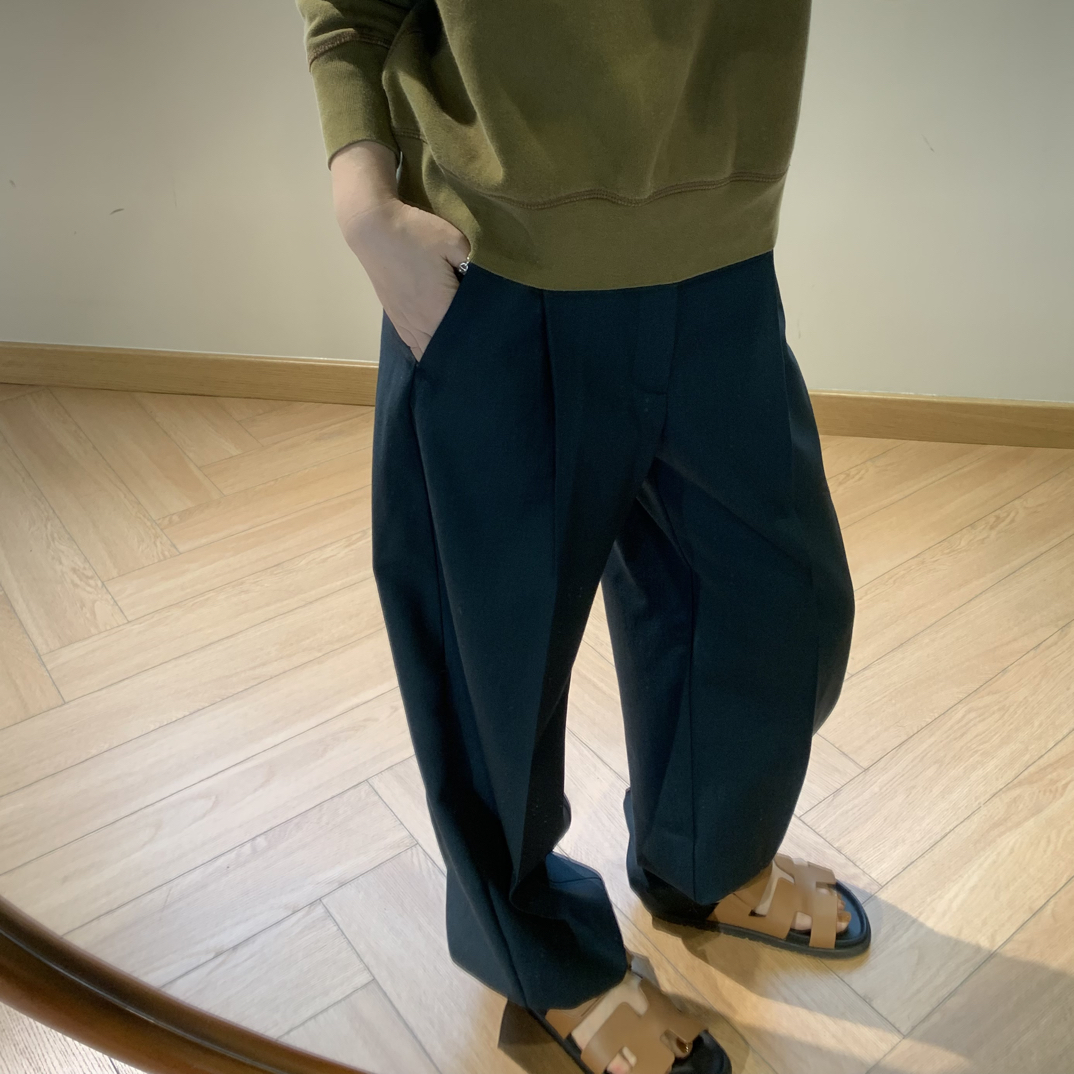 25秋冬SOEUR（法国)设计师品牌藏青色西裤