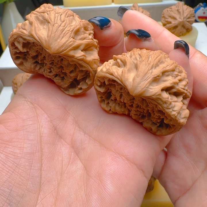 把件核桃官帽蛇头聚宝盆