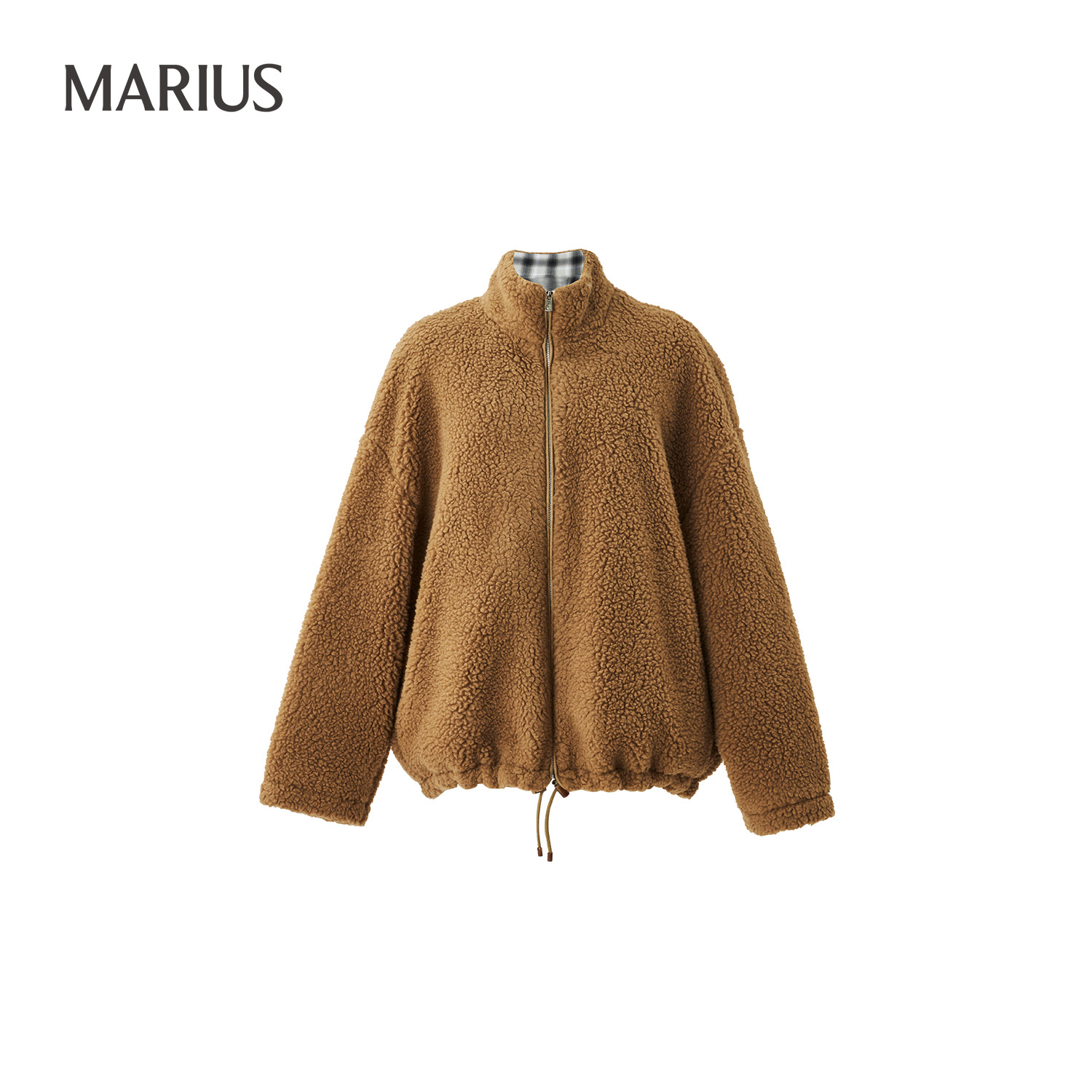 MARIUS-M-‘比斯特‘’’宽松直身小立领泰迪夹克/马甲