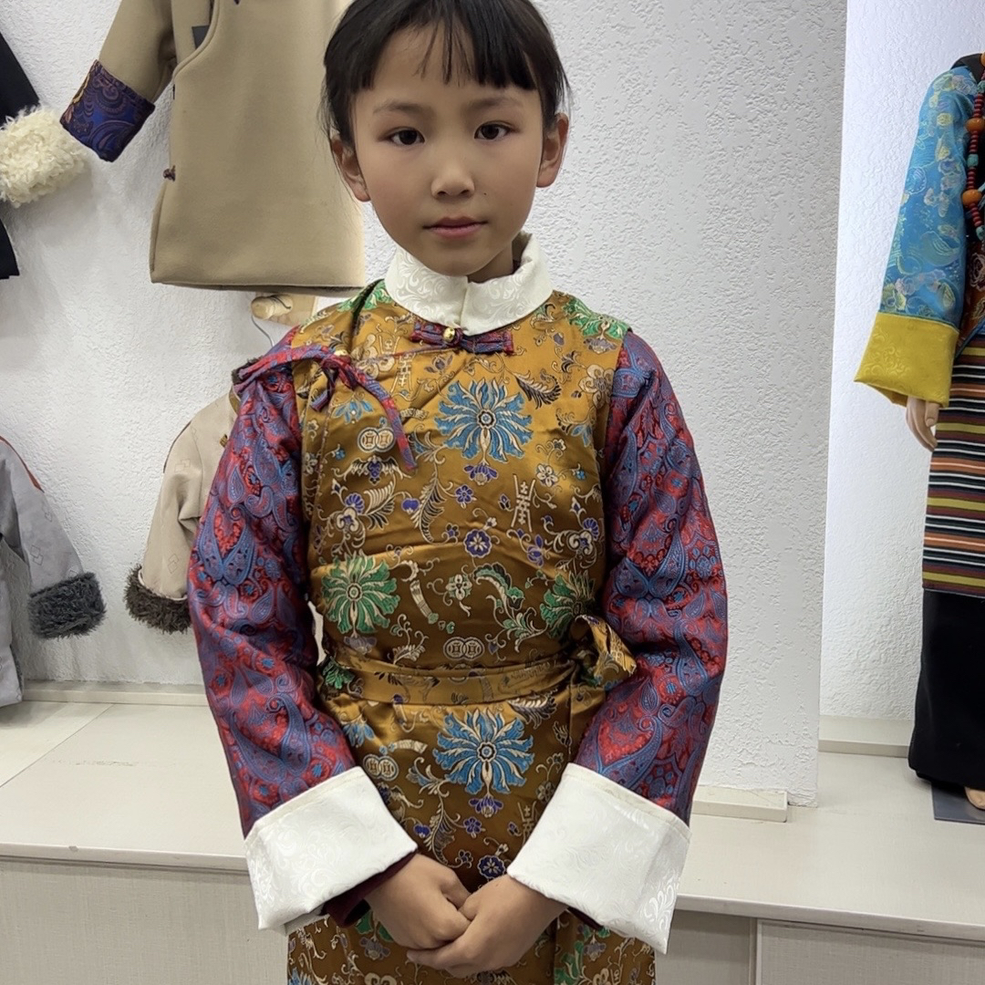 民族童装！女宝宝冬季新款加厚旗袍子