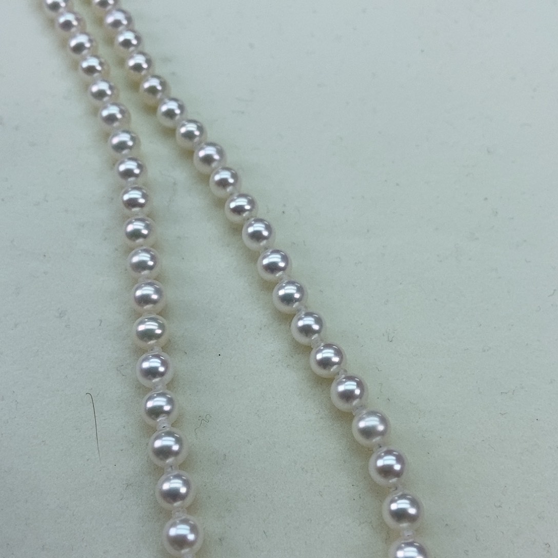 银S925镶嵌淡水珍珠6极强冷光正圆几乎无暇毕业