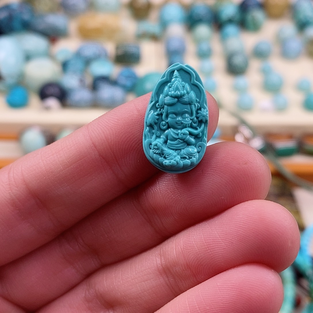 绿松石珠宝奇石未镶嵌