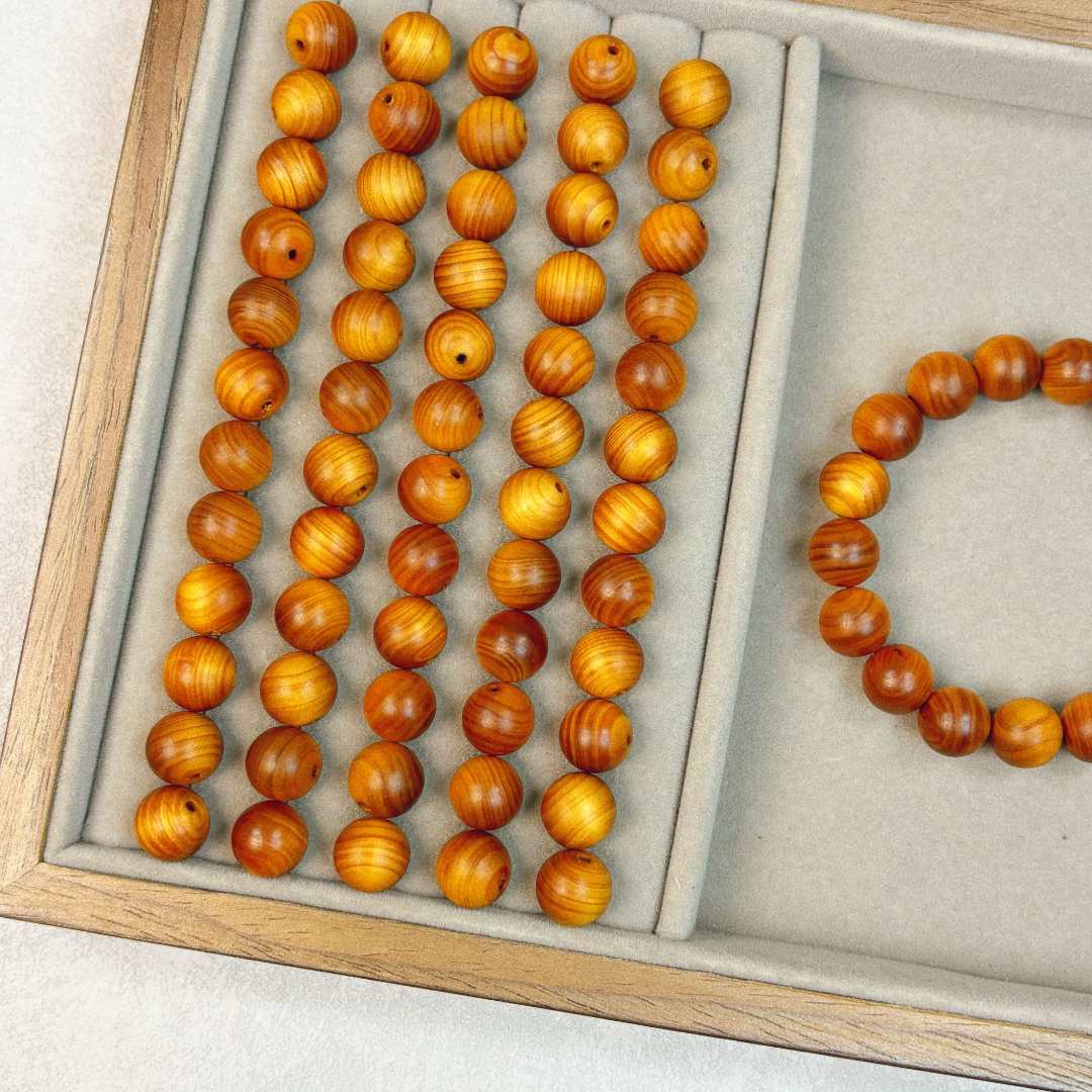 ［10-12mm］正宗崖柏上等六道木阿根廷绿檀手串花梨木散珠diy