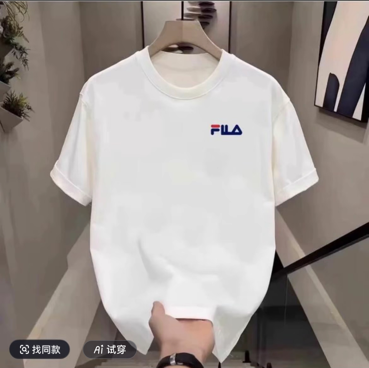 {发正标}F家专柜休闲宽松短袖圆领夏季新款情侣男女同款T恤运动