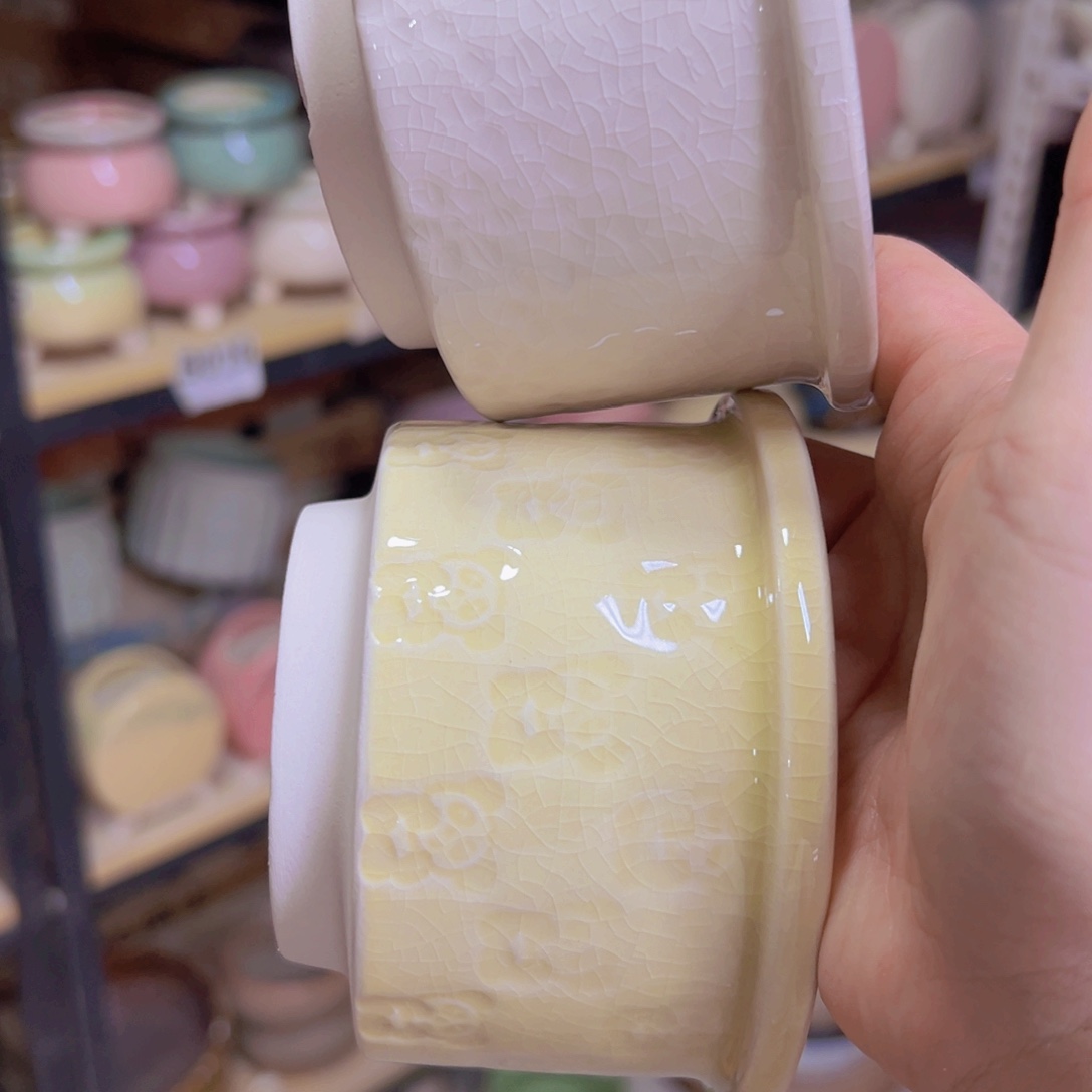 陶瓷花盆当场满12包邮