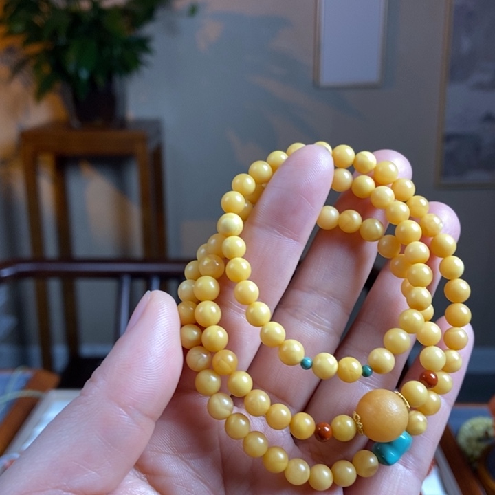 琥珀手链未镶嵌蜜蜡手串6