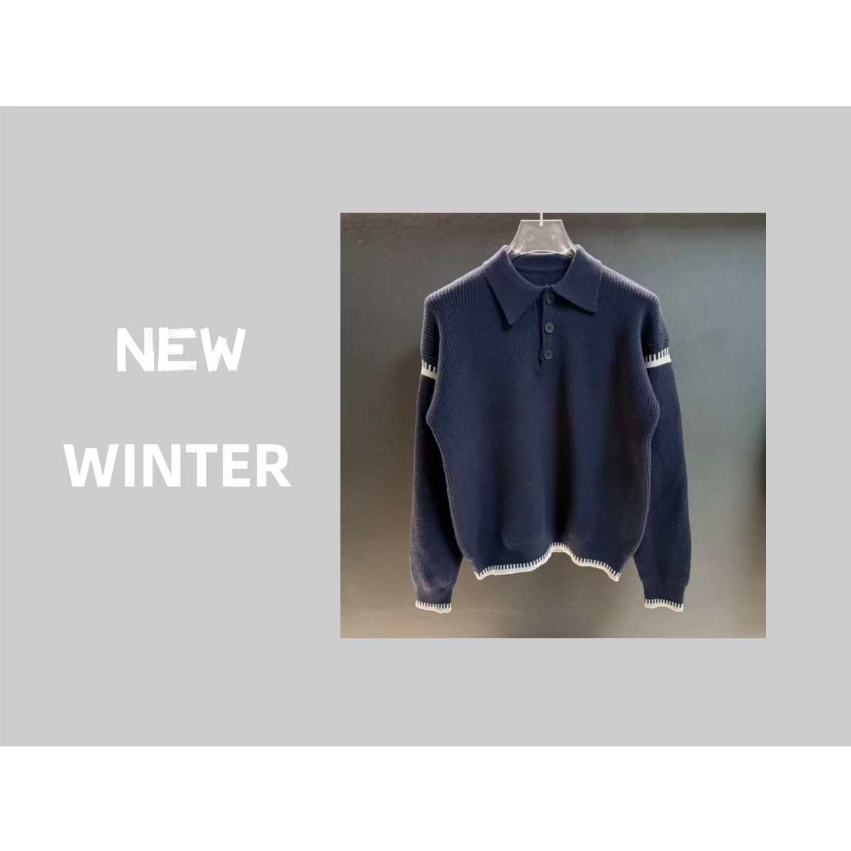 VOUTION (WZ1102)25秋冬新款圆领时尚百搭毛衣