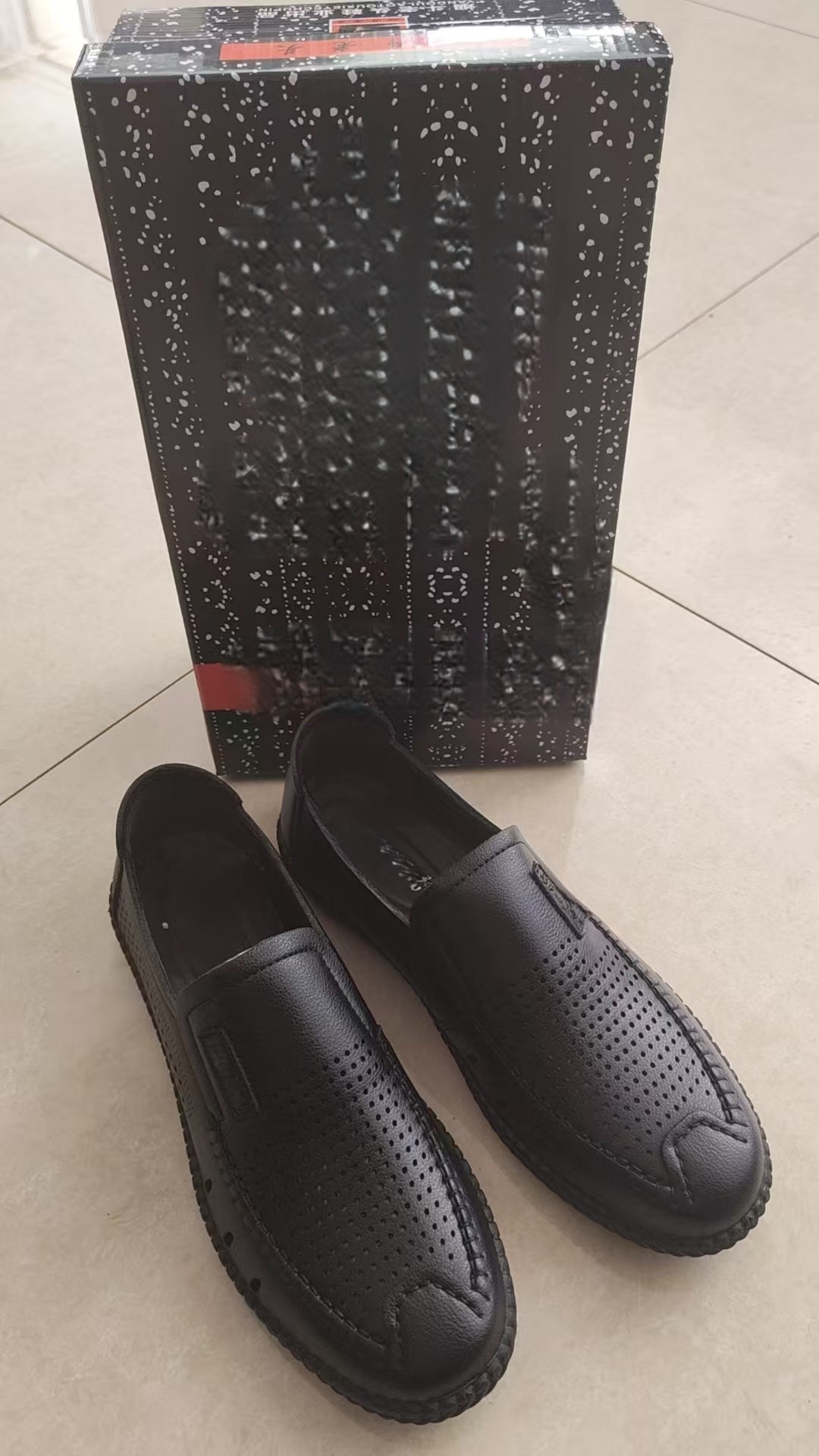 9002 男士镂空商务休闲鞋 F38