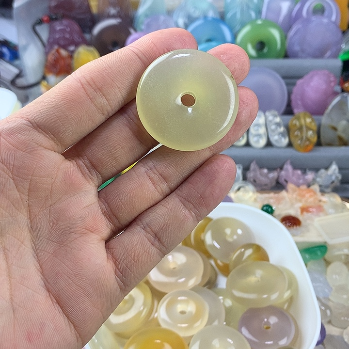 永***】玛瑙/玉髓未镶嵌颈饰