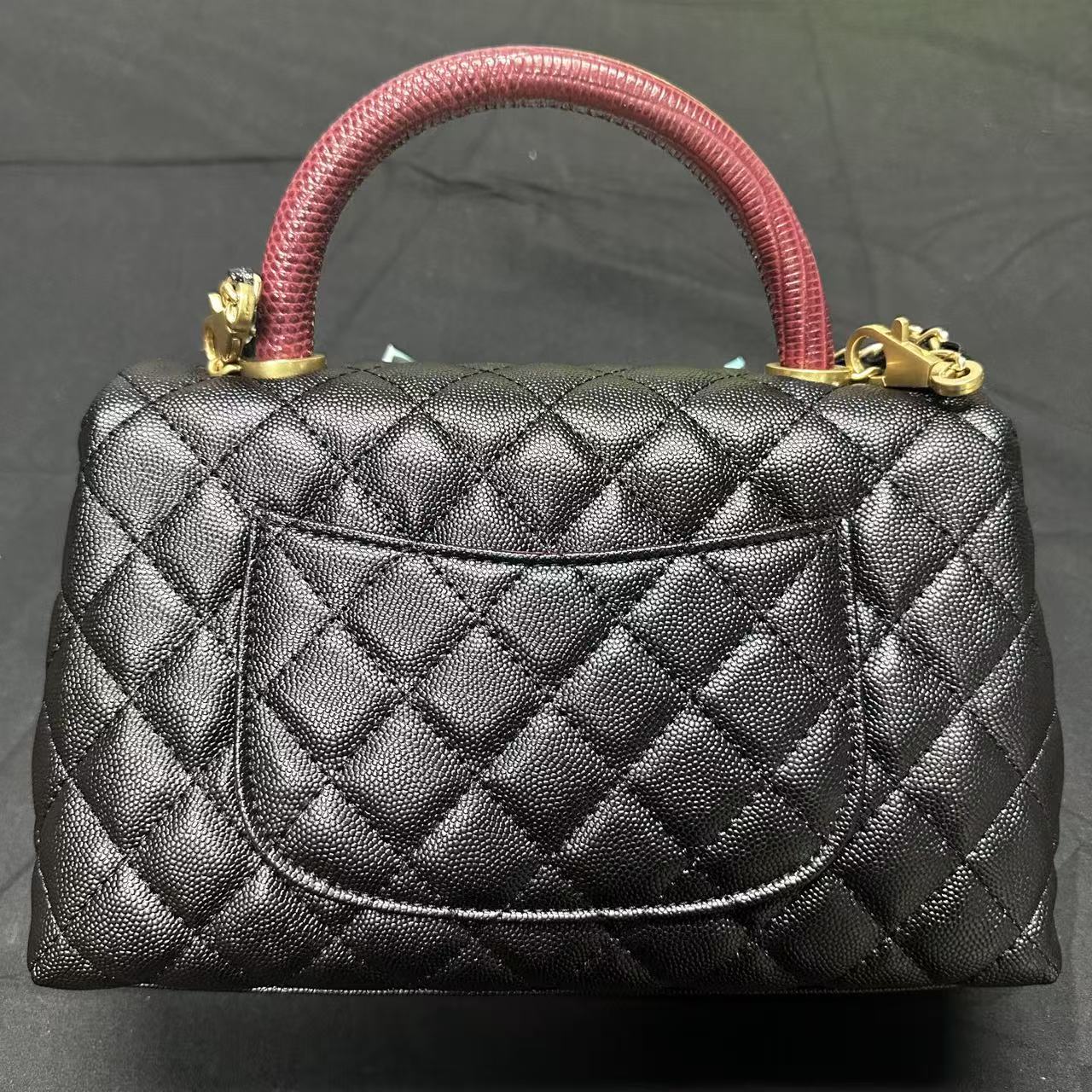 2025新款女包时尚新款包包黑红拼色