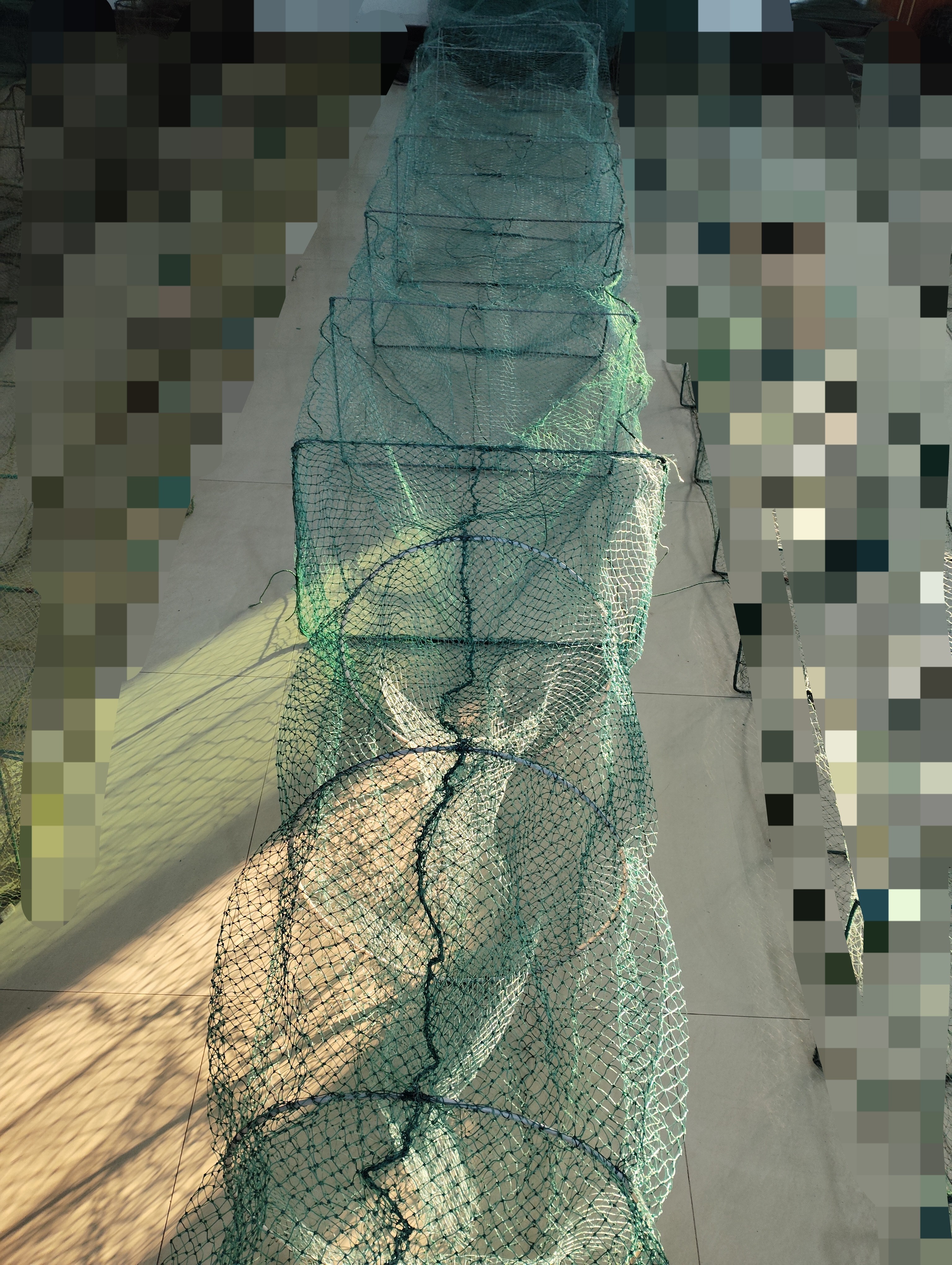 全新特价鱼笼40×60、25米左右、有结、大网眼