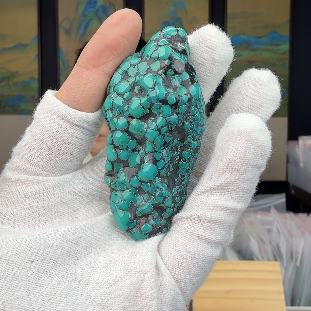 就***声绿松石未镶嵌珠宝奇石