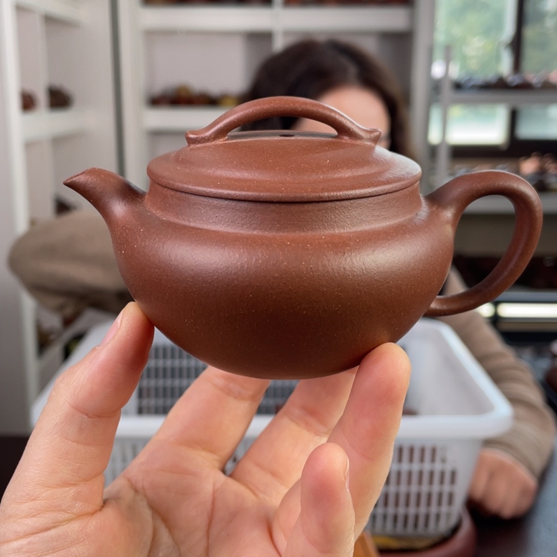 紫砂茶壶底槽清韵瓦170cc