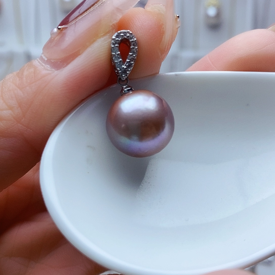 淡水珍珠吊坠(赠链)合金