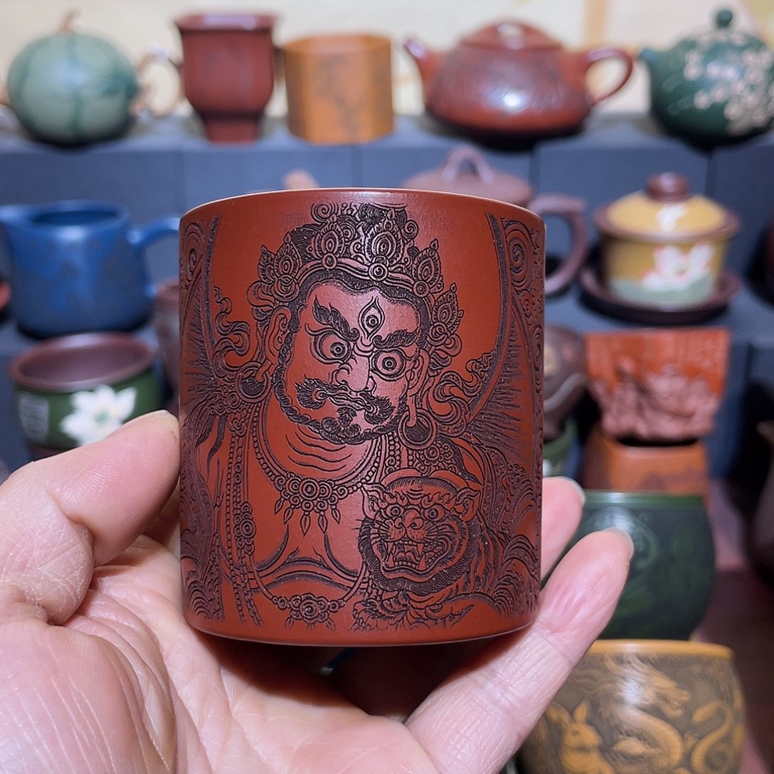 原矿紫砂手工主人杯