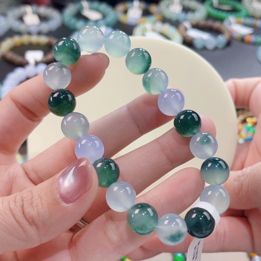 未镶嵌手链翡翠卡10海蓝之谜