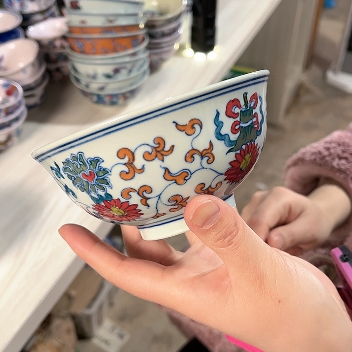 瓷片///////直径12.5厘米。绿西。