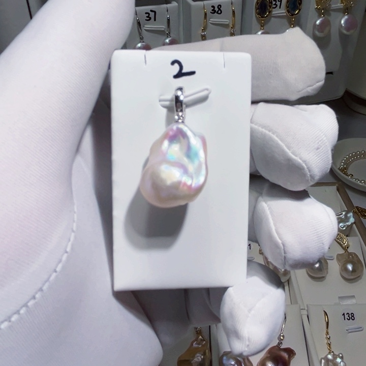 淡水珍珠戒指银S925镶嵌小*子