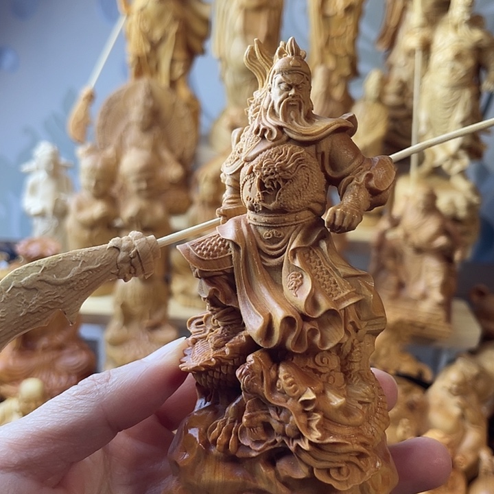 柏木（崖柏）崖柏御龙关公高12公分