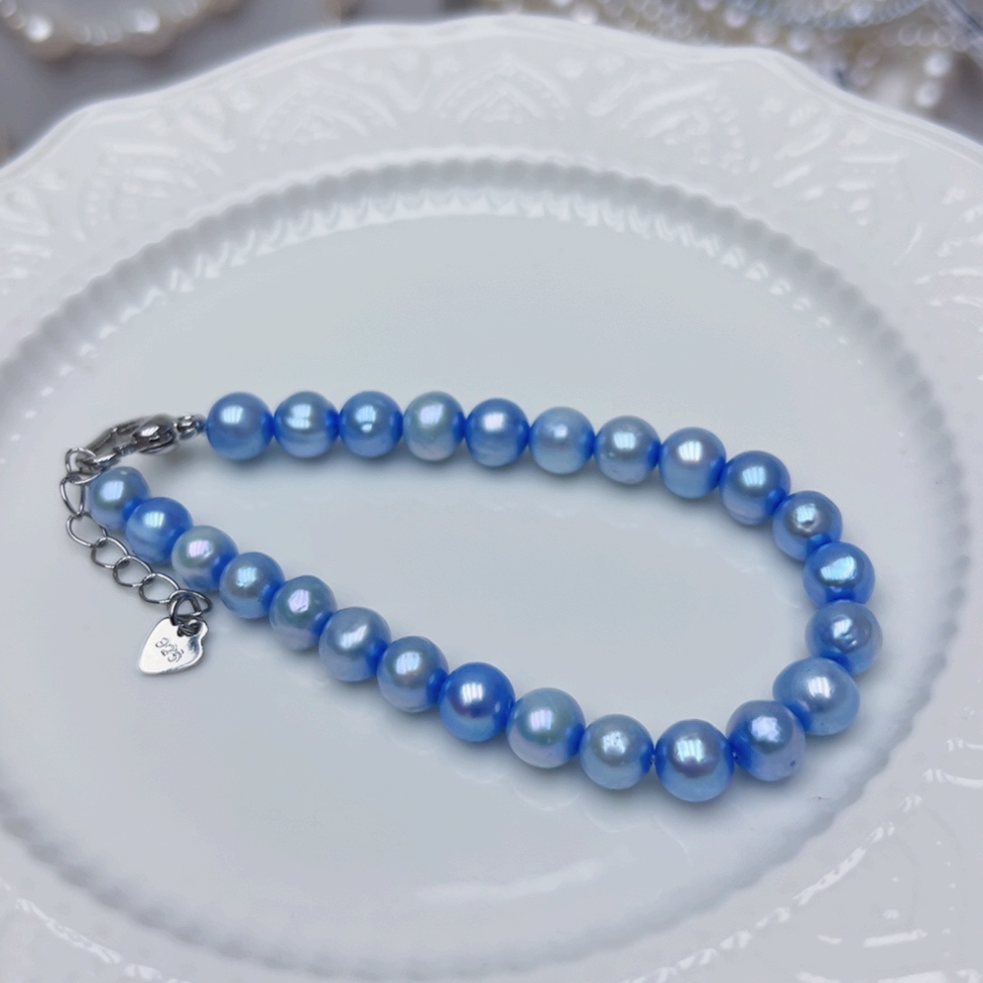 淡水珍珠手绳银S925镶嵌