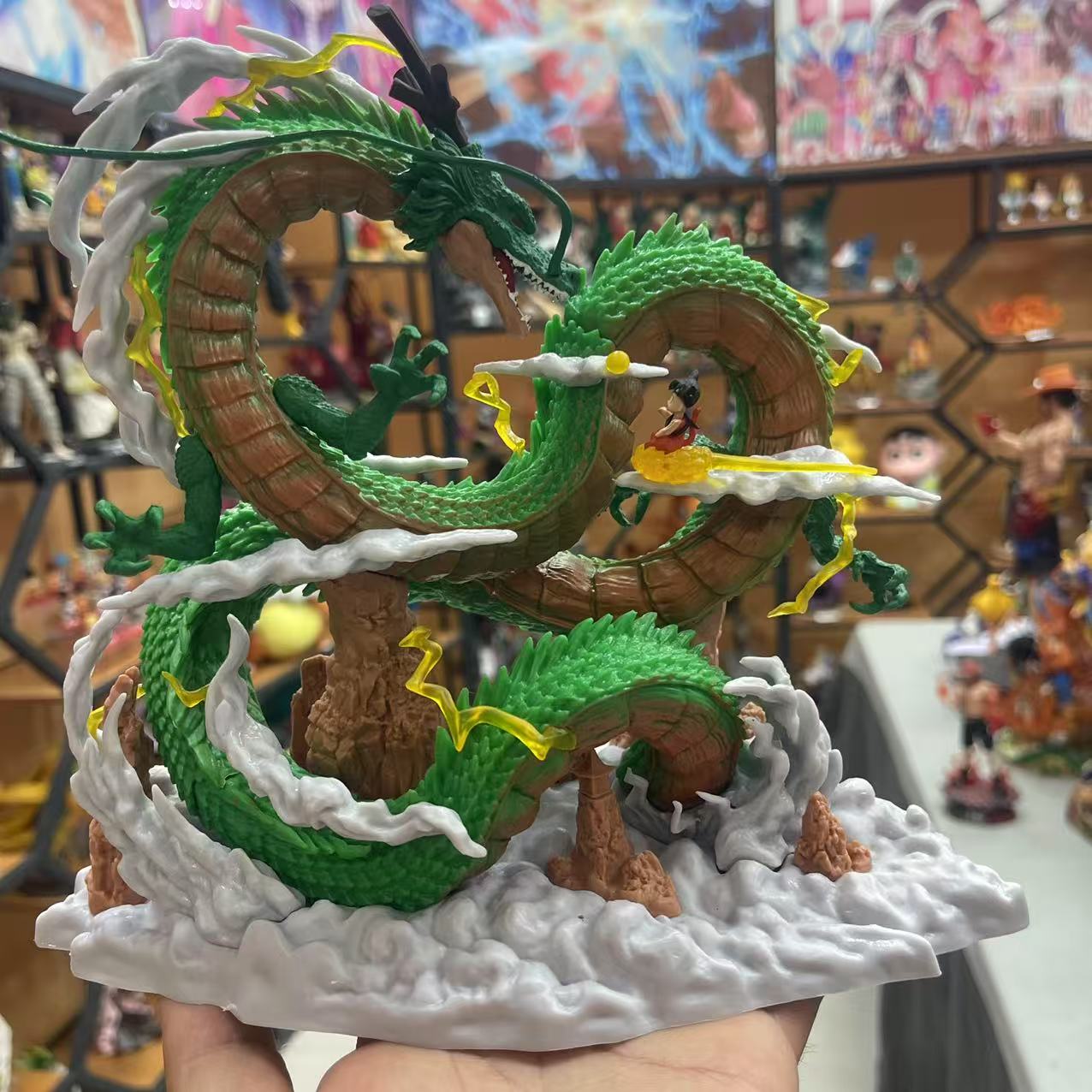 七龙珠 YOYO神龙与小悟空 优质版 高22cm宽22cm 手办雕像模玩摆件