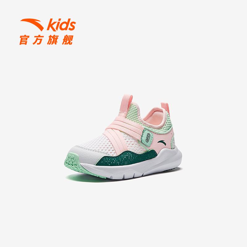 安踏儿童女婴童2025夏季新款透气防滑耐磨学步鞋运动鞋A22520024
