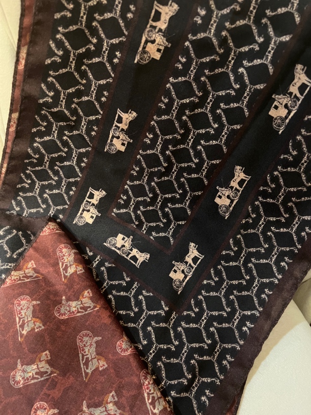 【双色复古双面】大宽飘带长巾围巾条巾138×33