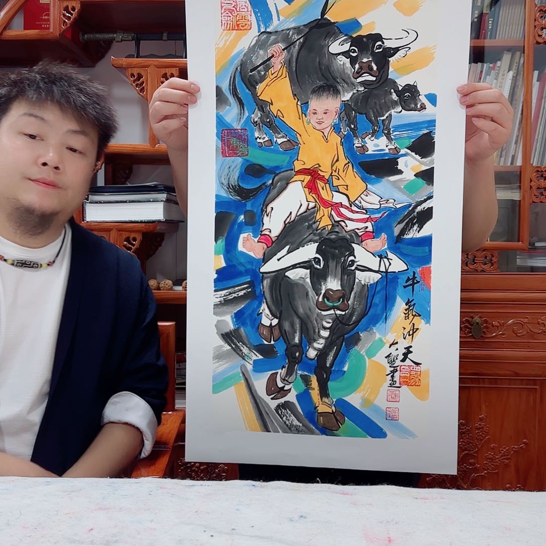 国画艺术家的作品